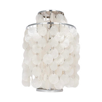 Vintage Mid Century Shell Table Lamp by Vernor Panton for Luber