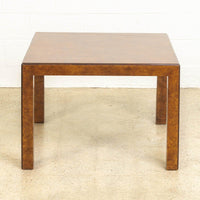 Mid Century John Widdicomb Square Burl Wood Coffee Table