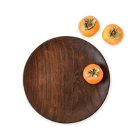 Vintage Mid Century Handcrafted African Wenge Wood Plate, 1960s