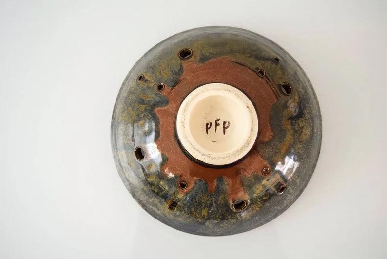 Vintage Mid Century Handcrafted Ceramic Decorative Bowl