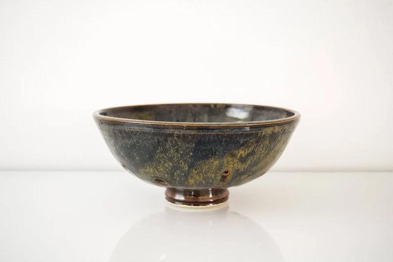 Vintage Mid Century Handcrafted Ceramic Decorative Bowl