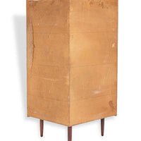 Mid Century Danish Modern Teak Wood Corner Cabinet or Bar Cabinet