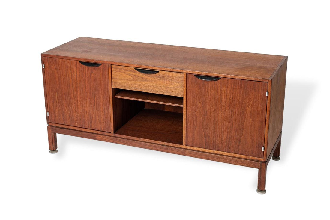 Mid Century Wood Credenza or Media Console by Jens Risom