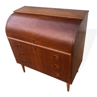 Vintage Mid Century Swedish Teak Secretary Desk by Egon Ostergaard