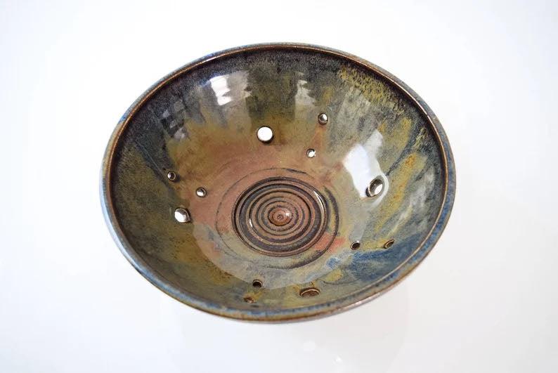 Vintage Mid Century Handcrafted Ceramic Decorative Bowl