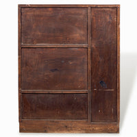 Antique Art Deco Burlwood Secretary Desk Cabinet, 1930s