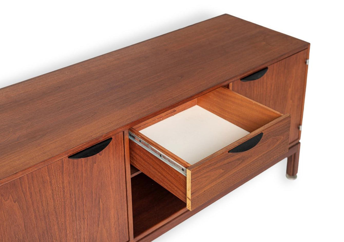 Mid Century Wood Credenza or Media Console by Jens Risom