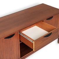 Mid Century Wood Credenza or Media Console by Jens Risom