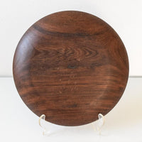Vintage Mid Century Handcrafted African Wenge Wood Plate, 1960s
