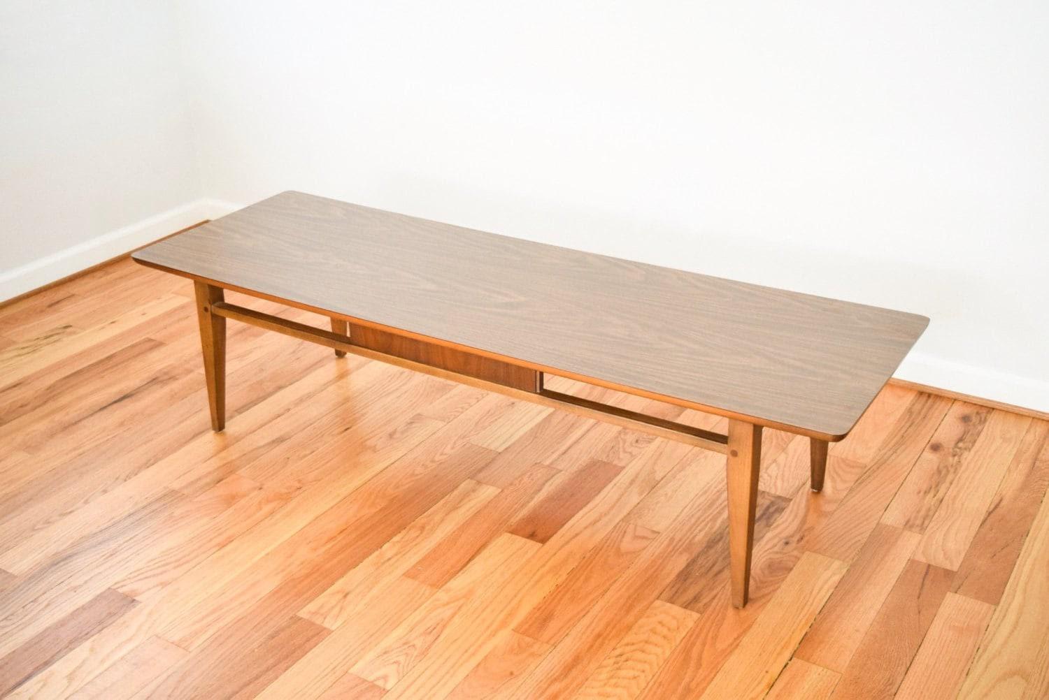 Vintage Mid Century Wood and Laminate Lane Coffee Table, 1960s