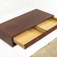 Vintage Mid Century Danish Modern Wall Mounted Floating Shelf in Rosewood, 1960s