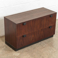 Vintage Mid Century Milo Baughman for Directional Wooden Nightstands