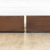 Vintage Mid Century Milo Baughman for Directional Wooden Nightstands