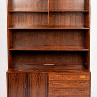 Mid Century Danish Bookcase in Rosewood by Carlo Jensen