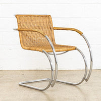 Vintage Bauhaus Mid Century MR 20 Arm Chairs by Mies van der Rohe for Stendig