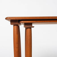 Mid Century Danish Modern Teak Wood Side Nesting Tables