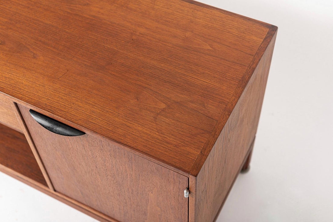 Mid Century Wood Credenza or Media Console by Jens Risom