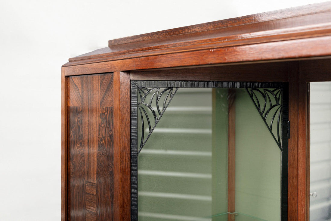 Art Deco Vitrine Cabinet by Ateliers Gauthier Poinsignon, France, Signed