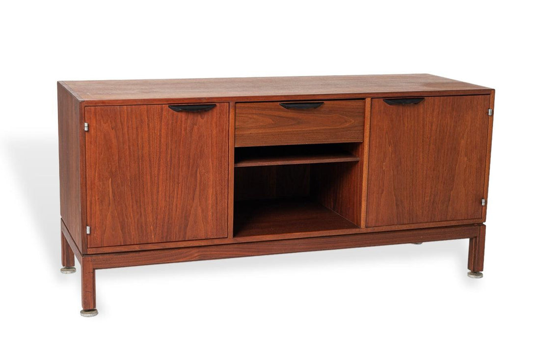 Mid Century Wood Credenza or Media Console by Jens Risom