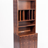 Mid Century Danish Bookshelf Cabinet in Rosewood by Carlo Jensen