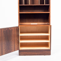 Mid Century Danish Bookshelf Cabinet in Rosewood by Carlo Jensen