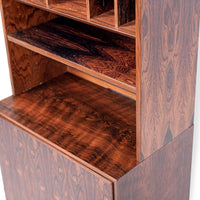 Mid Century Danish Bookshelf Cabinet in Rosewood by Carlo Jensen