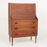 Mid Century Danish Teak Secretary Desk by Gunnar Nielsen