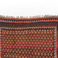 Antique West Persian Kurd Pink & Red Wool Floor Rug