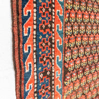 Antique West Persian Kurd Pink & Red Wool Floor Rug