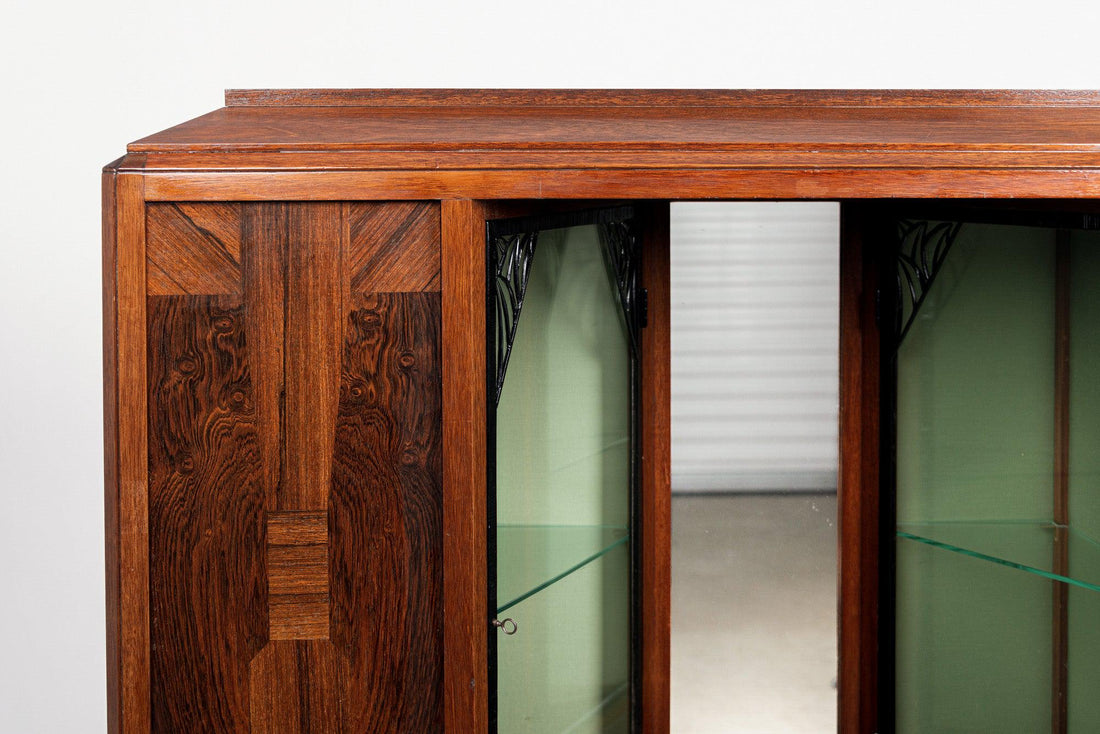 Art Deco Vitrine Cabinet by Ateliers Gauthier Poinsignon, France, Signed