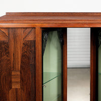 Art Deco Vitrine Cabinet by Ateliers Gauthier Poinsignon, France, Signed