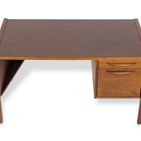 1960s Mid Century Wood and Laminate Desk by Jens Risom
