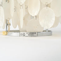 Vintage Mid Century Shell Table Lamp by Vernor Panton for Luber