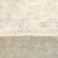 Vintage Swedish Rya Large Wool Shag Floor Rug