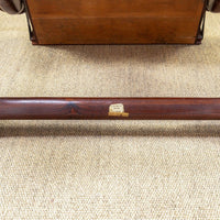 Vintage Mid Century Mexican Modern Don Shoemaker for Senal Rosewood & Black Leather Sling Chair with Ottoman