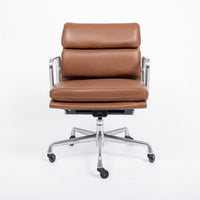Mid Century Brown Leather Office Chair by Eames for Herman Miller