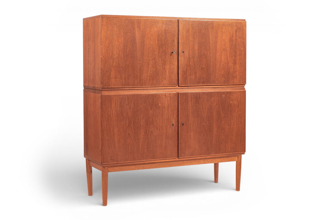 Mid-Century Scandinavian Teak Wood Storage Cabinet in the Style of Afdal