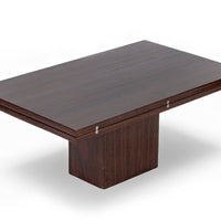 Antique French Art Deco Folding Wood Coffee Table by Francisque Chaleyssin (Attr) 1930s