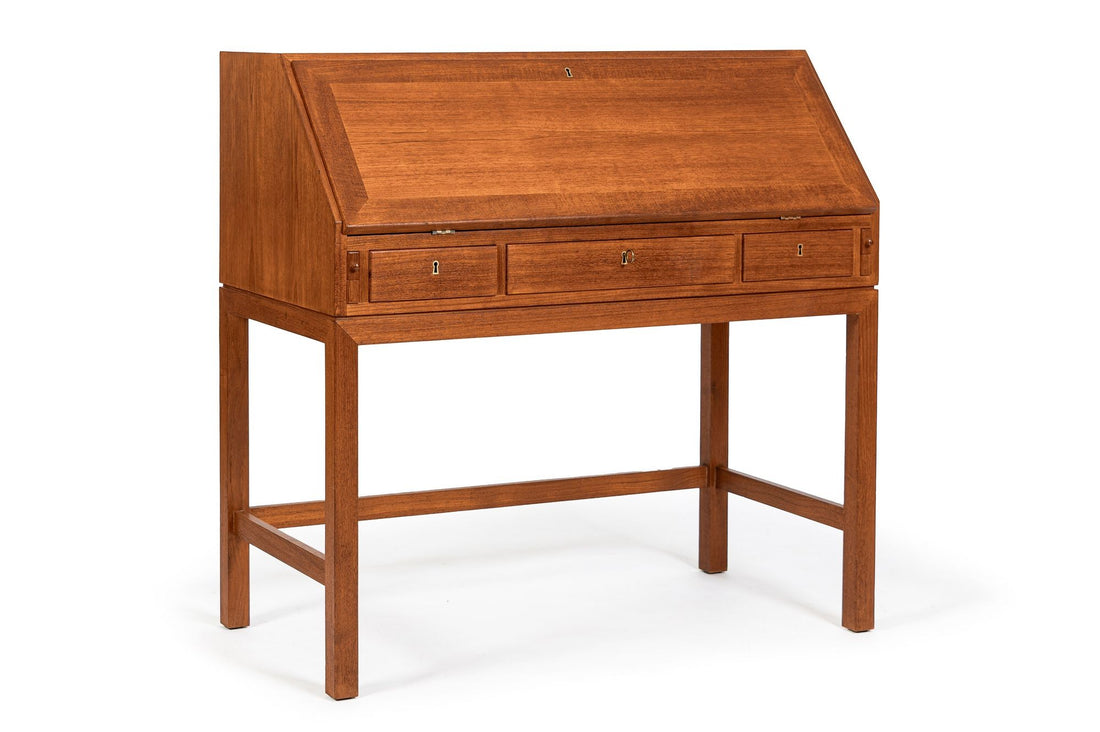 Danish Mid-Century Modern Teak Dropdown Secretary Desk, 1960s