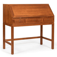 Danish Mid-Century Modern Teak Dropdown Secretary Desk, 1960s