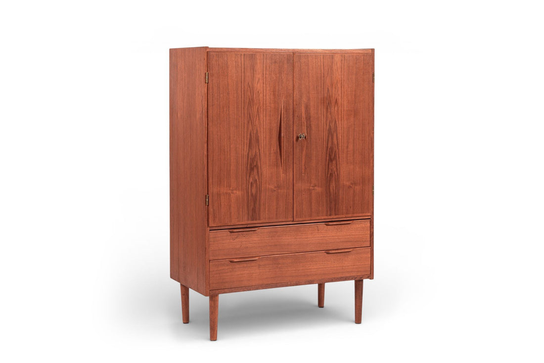Mid Century Danish Teak Wood Storage or Bar Cabinet