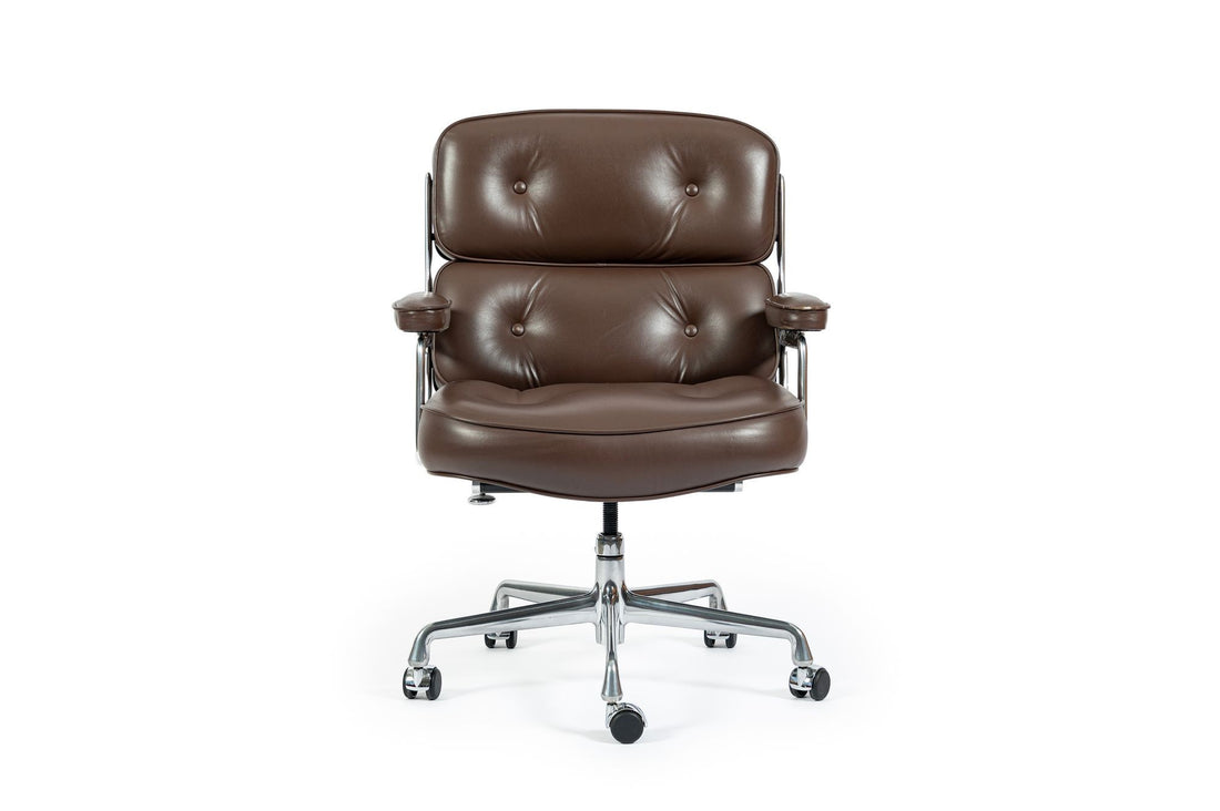 Eames Herman Miller Time Life Brown Leather Office Chair 2017