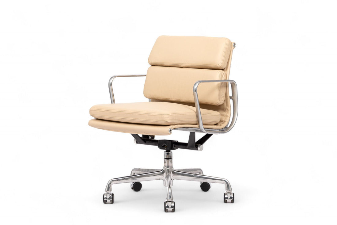 Eames for Herman Miller Tan Leather Desk Chair 2000s