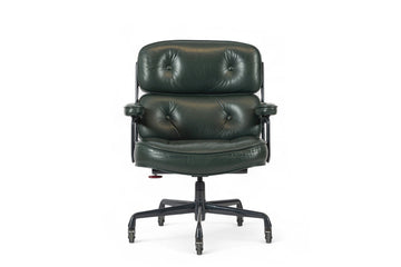 Green Leather Time Life Office Chair by Eames for Herman Miller 1996