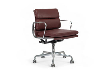 Eames for Herman Miller Red Leather Office Chair 2000s