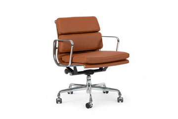 Eames for Herman Miller Brown Leather Office Chair 2000s