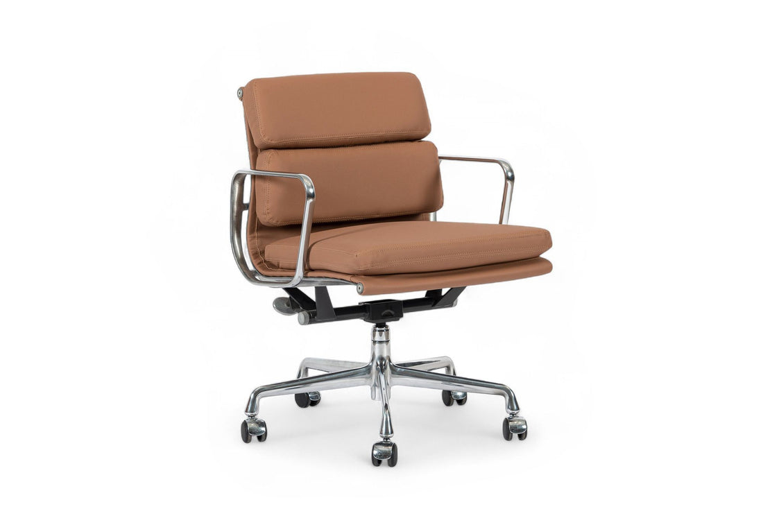 Eames for Herman Miller Aluminum Group Office Chair in Schumacher VEGAN Leather
