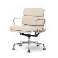 Eames for Herman Miller Tan Cream Office Chair in Schumacher VEGAN Suede