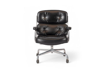 Eames for Herman Miller Time Life Black Leather Office Chair 1981