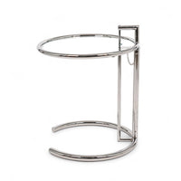 Mid Century Chrome & Glass Side Table by Eileen Gray (attr.)